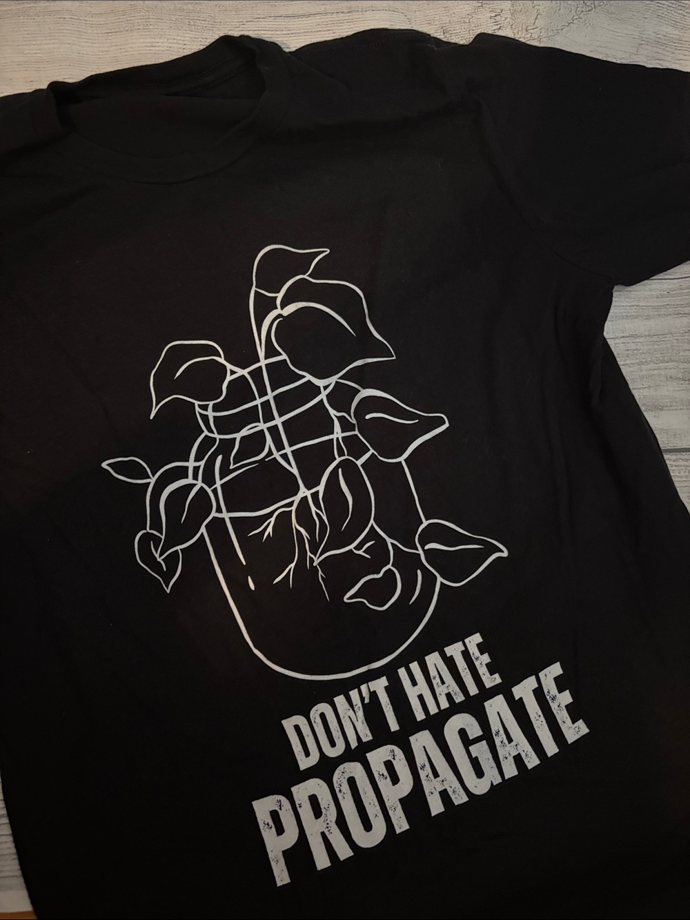 NWOT Don't Hate Propagate Black Home Art Wall Print